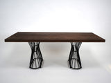 Khola Coffee Table Acacia & Black Matt Steel | Indoor | Walnut 120x60x42 cm