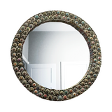 Round Mirror with Paper Magazine Frame | 3 Sizes Available