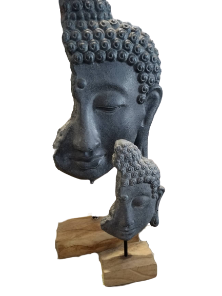 Half Buddha Face on Stand | 2 Sizes Available