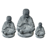 Shaolin Cast Stone Buddha | Lava Stone Statue | 3 Sizes Available