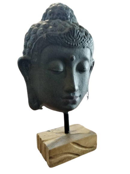 Buddha Head on Stand | 68x38x29 cm