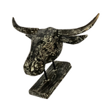 Buffalo Stand Teak Root | 38x63x28 cm