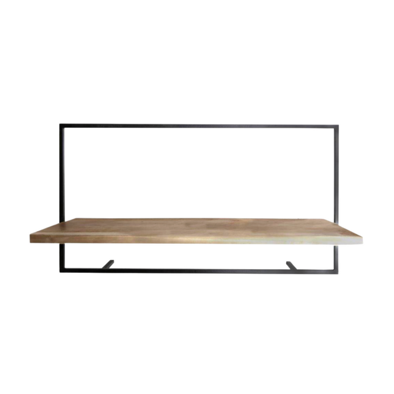 Shelf Mats | Iron With Teak Root Shelf | 4 Sizes Available