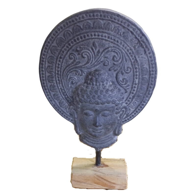 Buddha Head on Stand with Shine | 2 Sizes Available
