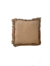 Natural jute cushion cover available in two sizes for sofas, beds, hotels, Airbnb properties, furnished apartments, and contemporary rustic interiors.