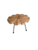 Solid wood coffee table with a natural finish for hotels, Airbnb properties, furnished apartments, living rooms, bedrooms, and contemporary interiors.