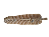 Handcrafted teak root leaf-shaped decorative tray for keys, jewelry, candles, hotels, Airbnb properties, furnished apartments, and contemporary organic interiors.